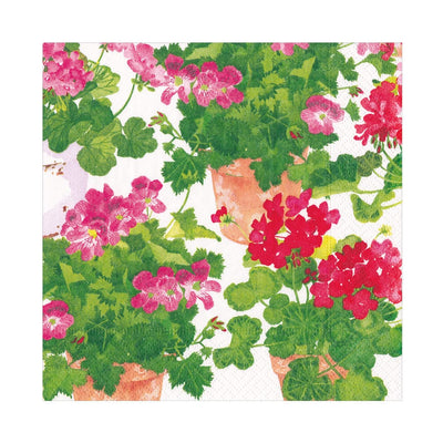 Trailing Geranium Luncheon Napkins - 20 Per Package - Lemon And Lavender Toronto