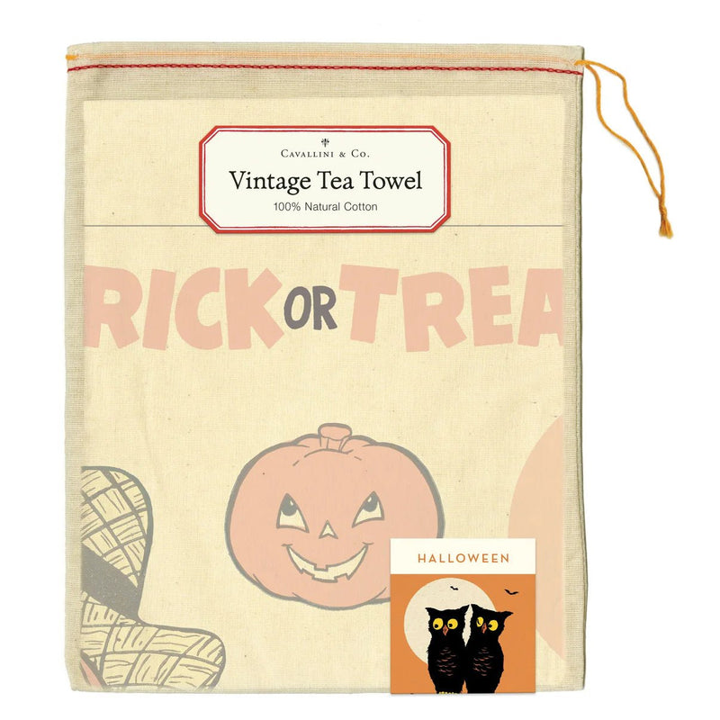 Trick or Treat Halloween Tea Towel - Lemon And Lavender Toronto