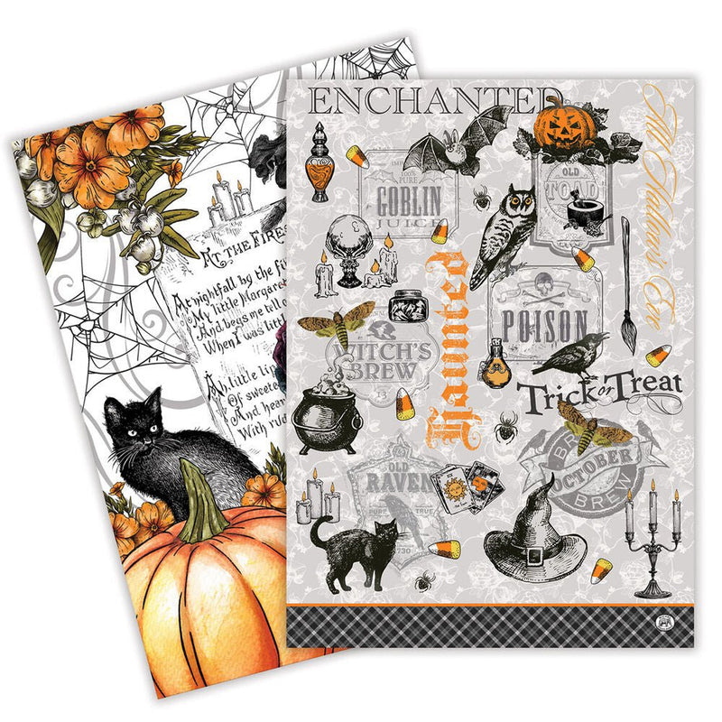 Trick or Treat Kitchen Towels (Set of 2) - Michel Design - Lemon And Lavender Toronto