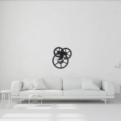 Triple Gear Wall Clock - Lemon And Lavender Toronto