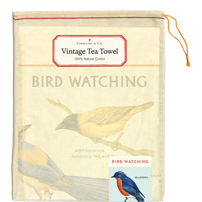 Bird Watching Tea Towel- Cavallini