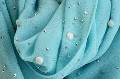 Turquoise Pearl Scarf - Jacqueline Kent - Lemon And Lavender Toronto