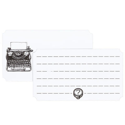 Typewriter Mini Note Cards. 50 Pieces - Lemon And Lavender Toronto