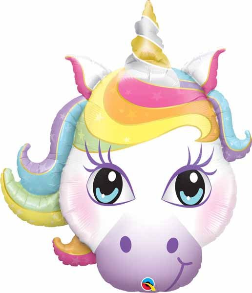 Unicorn Head Shape Balloon - Lemon And Lavender Toronto