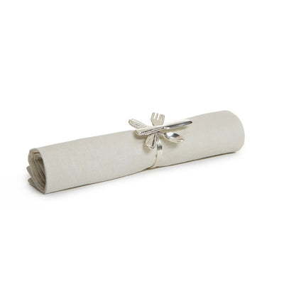 Utensil Napkin Ring In Silver - Sold Individually - Lemon And Lavender Toronto