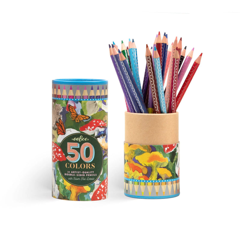Mushroom 25 Double-Sided Color Pencils