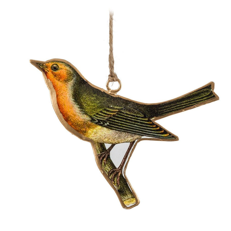 Vintage Inspired Colourful Bird Ornament - Lemon And Lavender Toronto