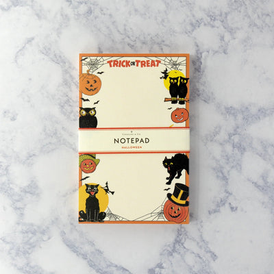 Vintage Trick Or Treat Halloween Vintage Notepad - Lemon And Lavender Toronto