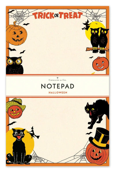 Vintage Trick Or Treat Halloween Vintage Notepad - Lemon And Lavender Toronto