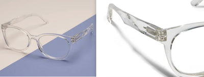 Virginia Clear Reading Glasses - Peepers - Lemon And Lavender Toronto