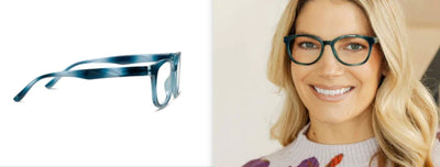 Virginia Teal Reading Glasses - Peepers - Lemon And Lavender Toronto