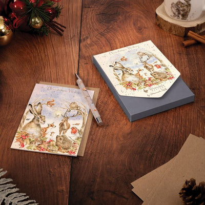 'Walking in a Winter Wonderland' Woodland Animal Christmas Card Pack - Lemon And Lavender Toronto