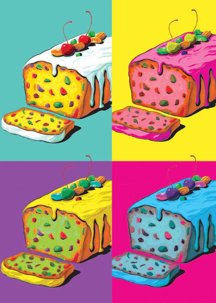 Warhol Fruitcake Holiday Card - Lemon And Lavender Toronto