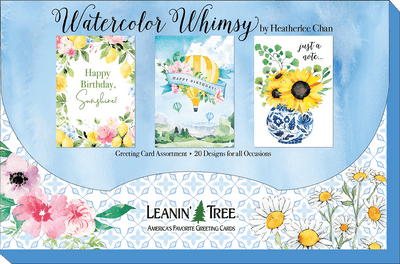 Watercolor Whimsy Greeting Card Assortment Box - Lemon And Lavender Toronto