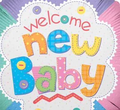 Welcome New Baby 9" Balloon - Lemon And Lavender Toronto