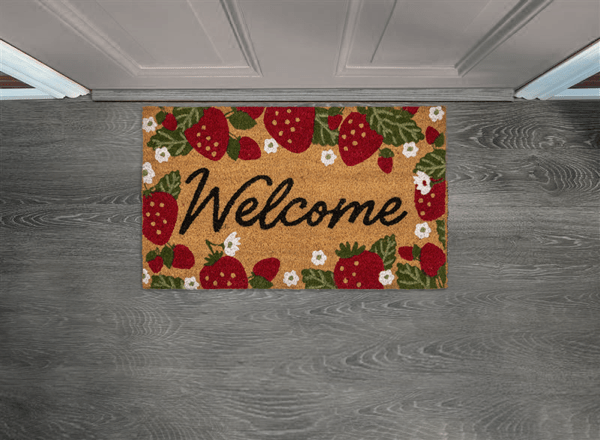 Welcome Strawberry Doormat - Lemon And Lavender Toronto