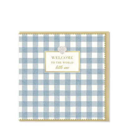 Welcome to the World Baby Boy Card - Lemon And Lavender Toronto