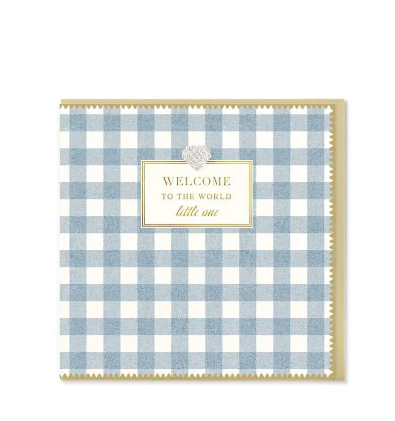 Welcome to the World Baby Boy Card - Lemon And Lavender Toronto