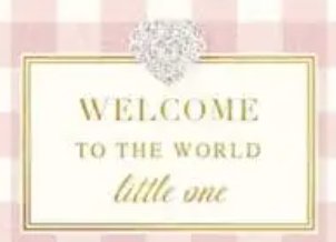 Welcome to the World Baby Girl Card - Lemon And Lavender Toronto