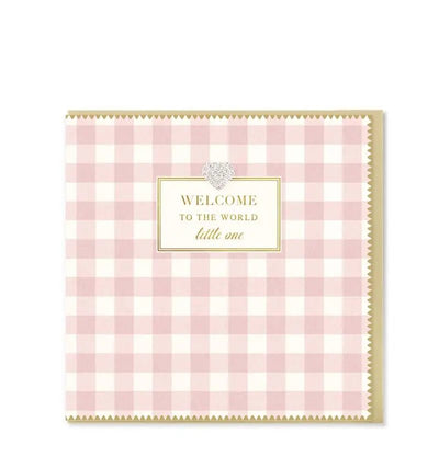 Welcome to the World Baby Girl Card - Lemon And Lavender Toronto