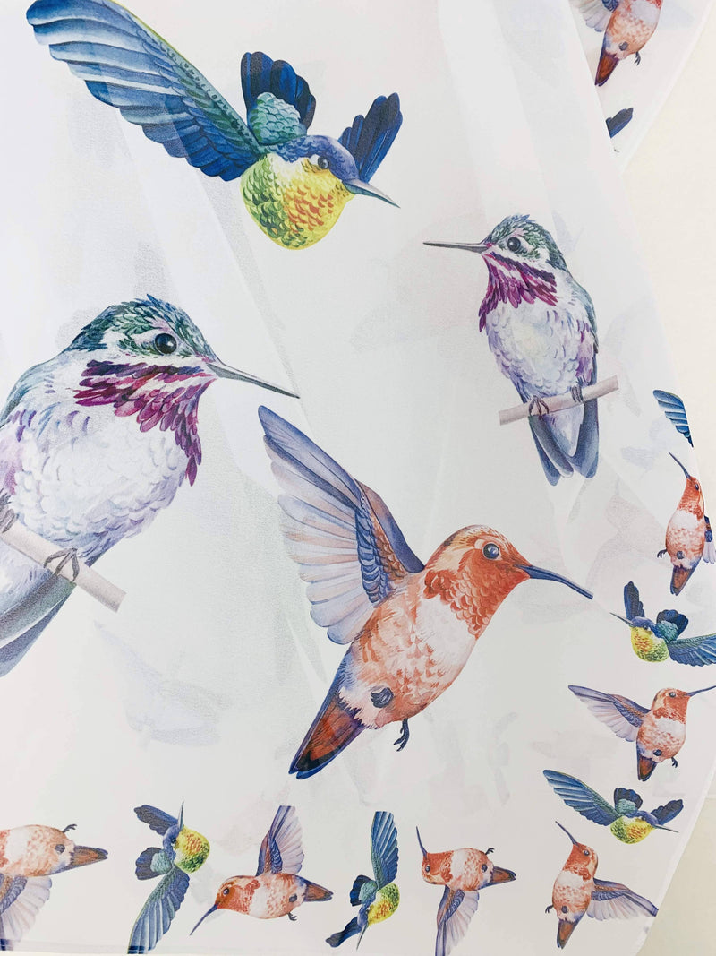 White - Multi Bird Kimono - Lemon And Lavender Toronto