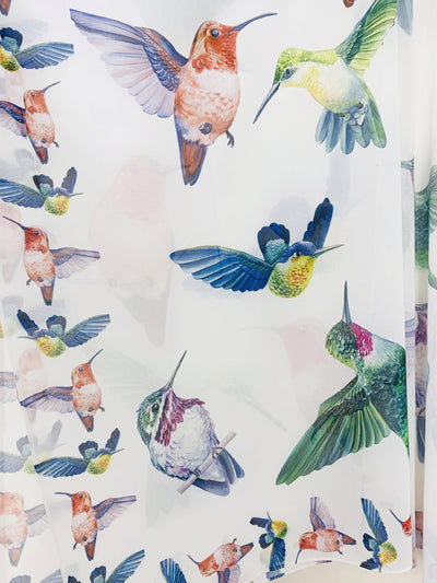 White - Multi Bird Kimono - Lemon And Lavender Toronto