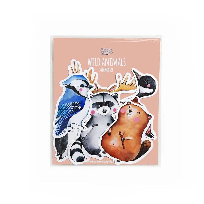 Wild Animals Sticker Set - Lemon And Lavender Toronto