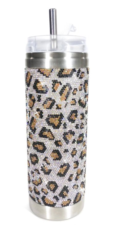 Wild Leopard Silver Tumbler - Lemon And Lavender Toronto