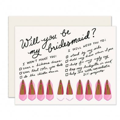 Will you be my Bridesmaid Card - Lemon And Lavender Toronto