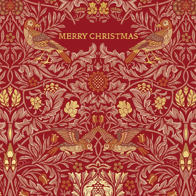 William Morris Red Christmas Cards - Lemon And Lavender Toronto