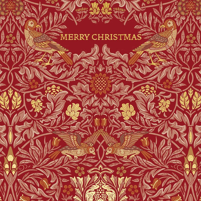 William Morris Red Christmas Cards - Lemon And Lavender Toronto