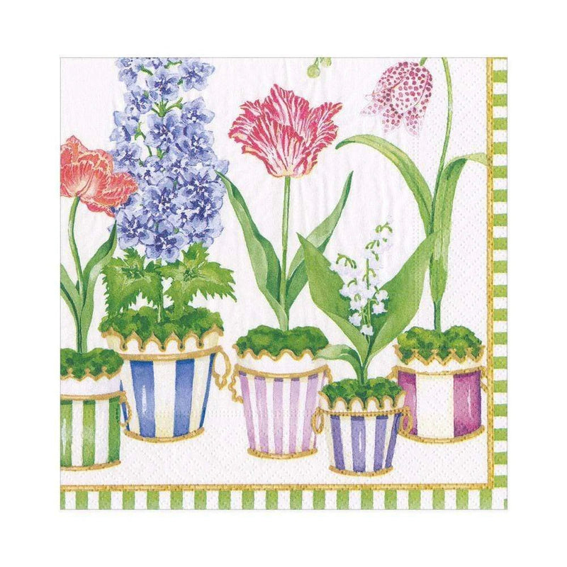 Window Garden Paper Luncheon Napkins - 20 Per Package - Lemon And Lavender Toronto