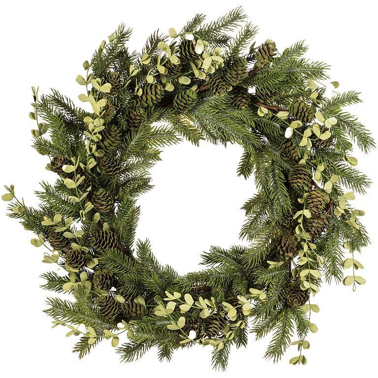 Winter Greenery Wreath - Lemon And Lavender Toronto