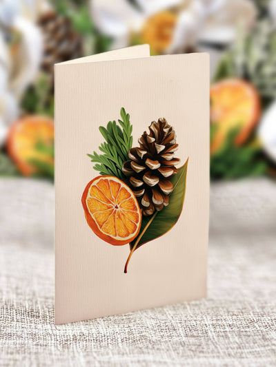 Winter Magnolia Pop - up Greeting Card - Lemon And Lavender Toronto