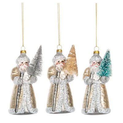 Winter Santa Ornament - Sold Individually - Lemon And Lavender Toronto