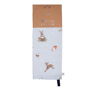 'Winter Woodland' Woodland Animal Dish Towel - Lemon And Lavender Toronto