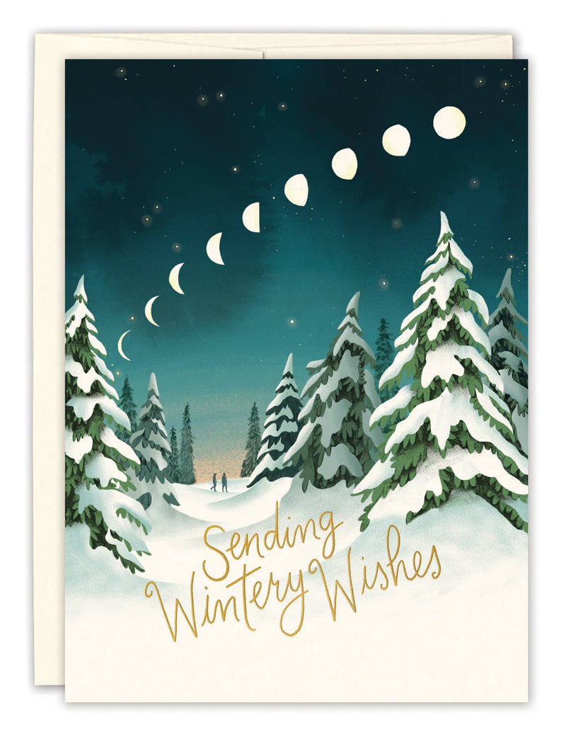 Wintery Wishes Holiday Card - Lemon And Lavender Toronto