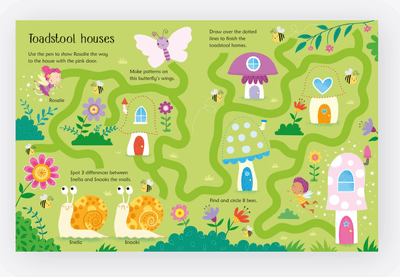 Wipe - Clean Fairy Activities - Usborne - Lemon And Lavender Toronto