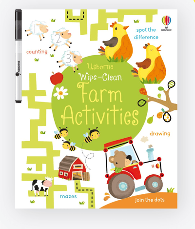 Wipe - Clean Farm Activities - Usborne - Lemon And Lavender Toronto