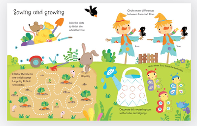 Wipe - Clean Farm Activities - Usborne - Lemon And Lavender Toronto