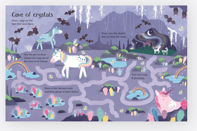 Wipe - Clean Unicorn Activities - Usborne - Lemon And Lavender Toronto