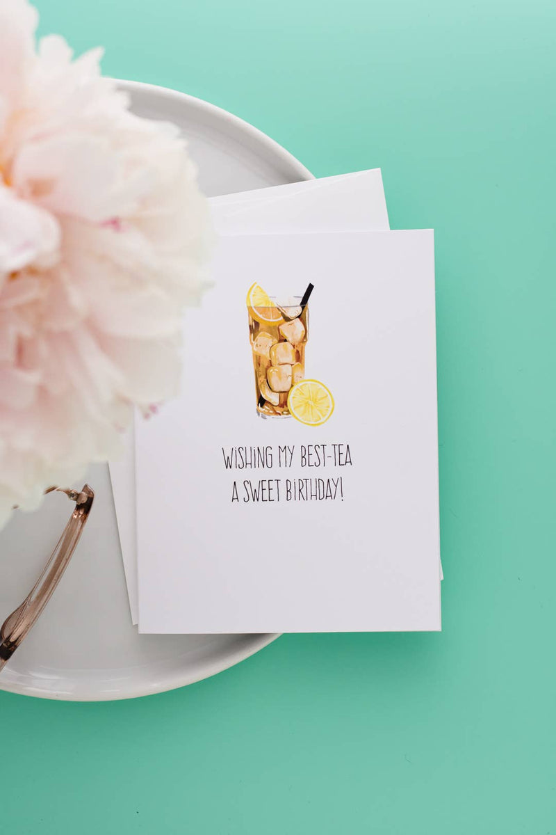 Wishing My Best-Tea A Sweet Birthday! - Greeting Card - Lemon And Lavender Toronto