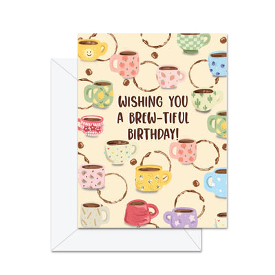 Wishing You A Brew - Tiful Birthday - Greeting Card - Lemon And Lavender Toronto