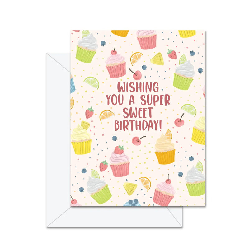 Wishing You A Super Sweet Birthday - Greeting Card - Lemon And Lavender Toronto