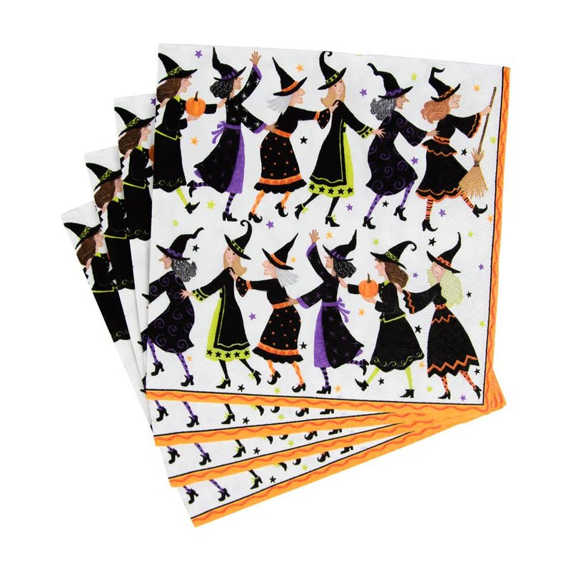 Witches Conga Line Luncheon Napkins - 20 Per Package - Lemon And Lavender Toronto