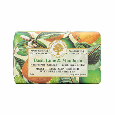 Pure Natural Basil Lime Mandarin Soap Bar