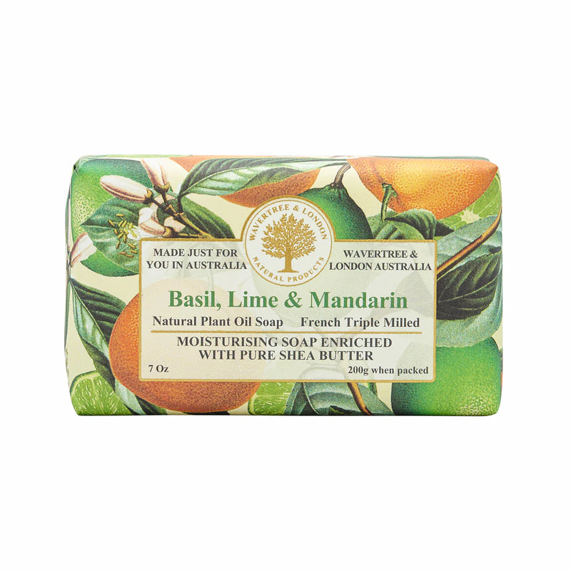 Pure Natural Basil Lime Mandarin Soap Bar