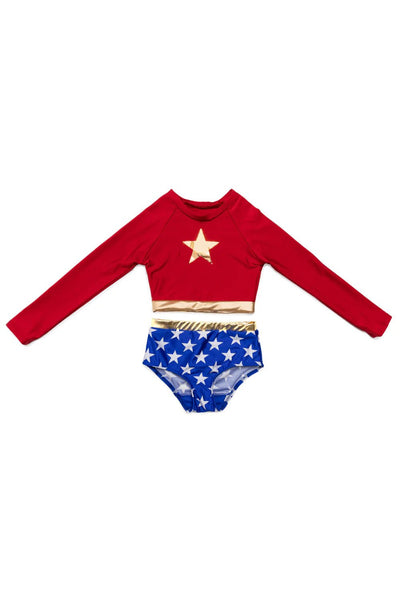 Wonder Girl Swimsuit for Kids - Lemon And Lavender Toronto