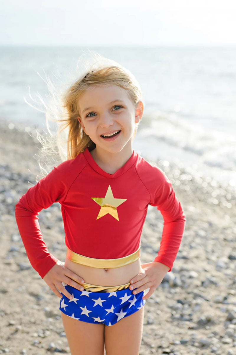 Wonder Girl Swimsuit for Kids - Lemon And Lavender Toronto