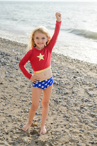 Wonder Girl Swimsuit for Kids - Lemon And Lavender Toronto